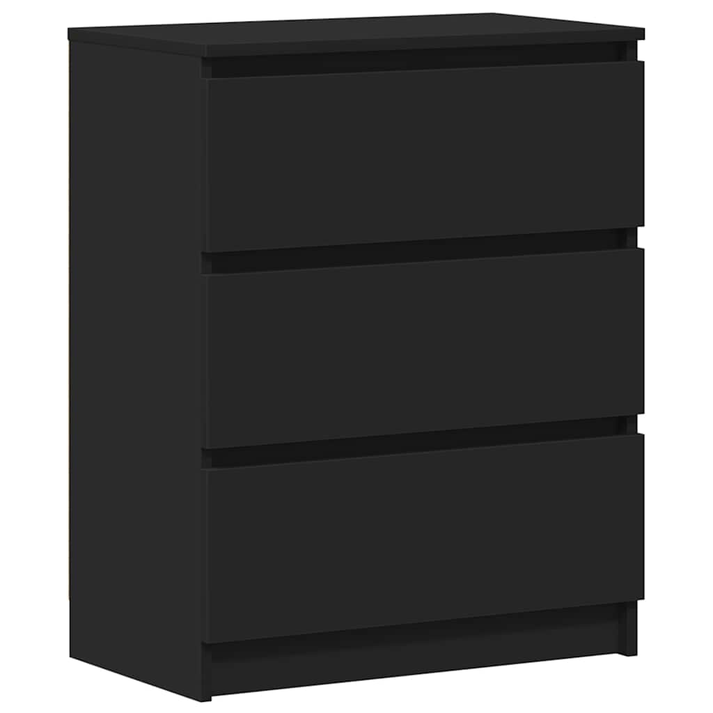 skænk 60x35x76 cm konstrueret træ sort