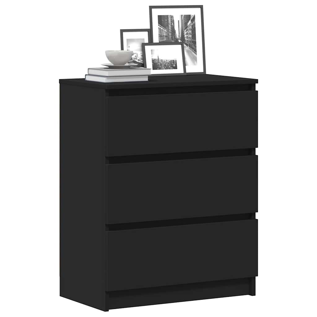 skænk 60x35x76 cm konstrueret træ sort