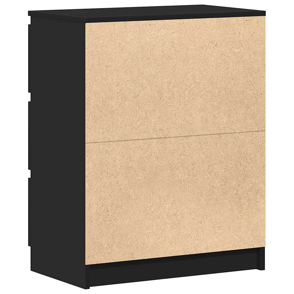 skænk 60x35x76 cm konstrueret træ sort