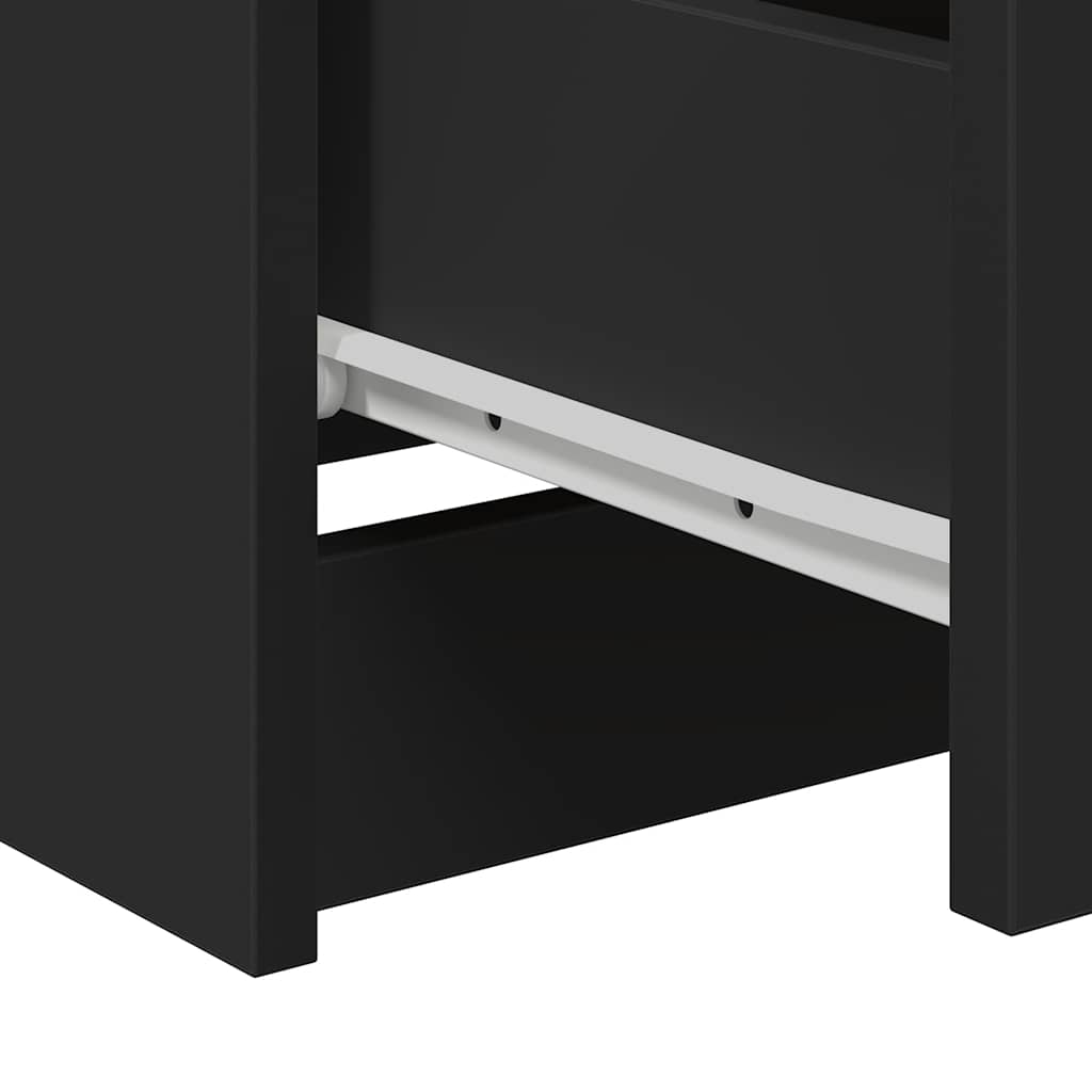 skænk 60x35x76 cm konstrueret træ sort