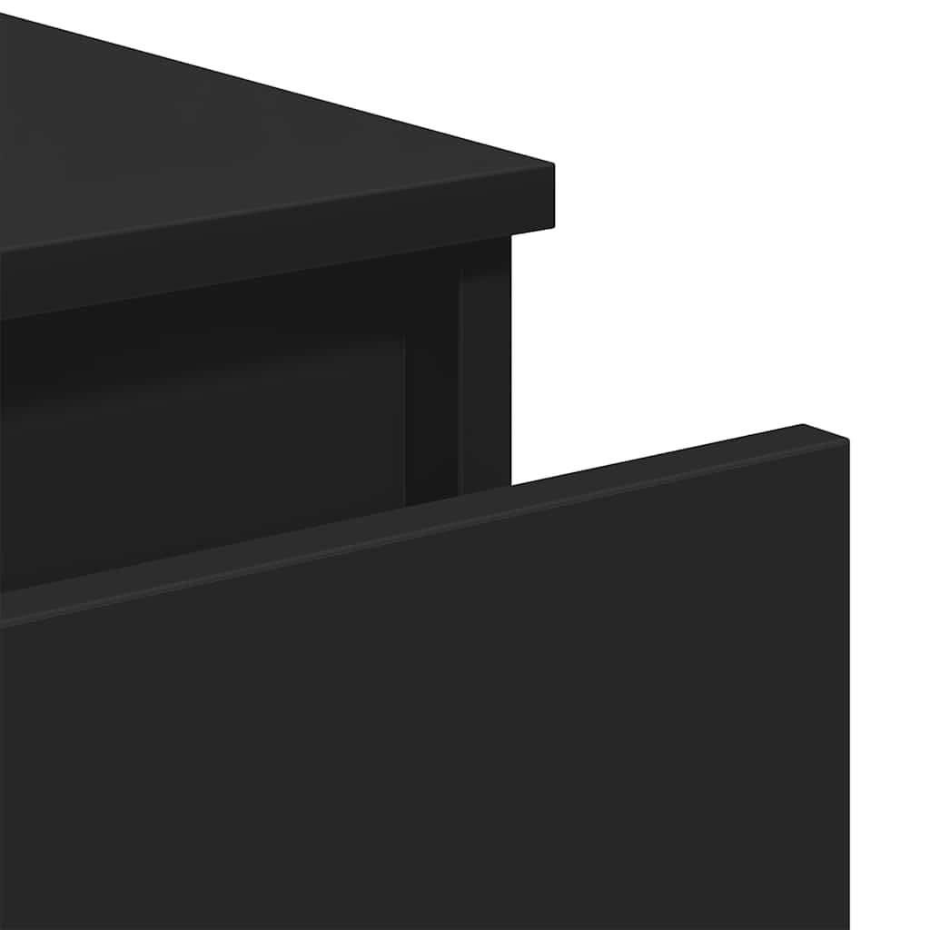 skænk 60x35x76 cm konstrueret træ sort