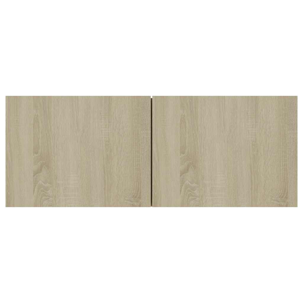 tv-bord 80x30x30 cm konstrueret træ sonoma-eg