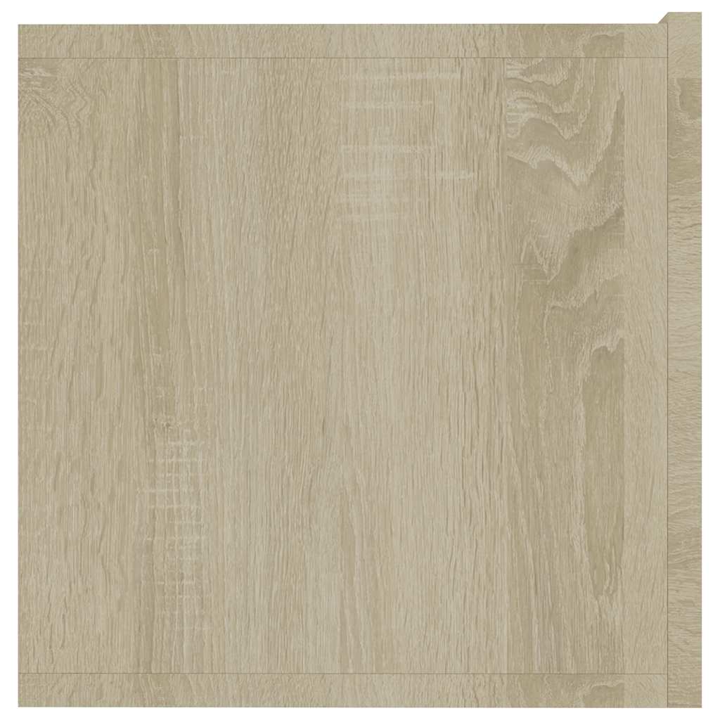 tv-bord 80x30x30 cm konstrueret træ sonoma-eg