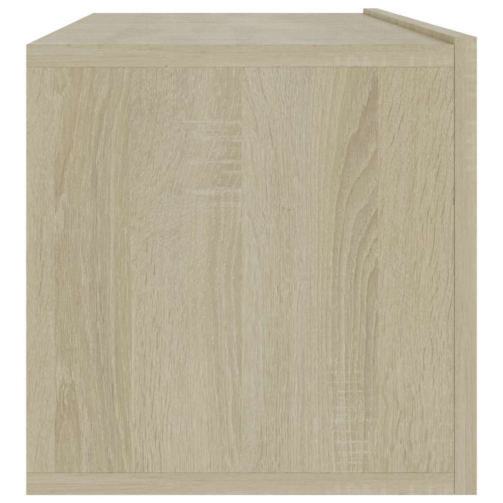 tv-bord 100x30x30 cm konstrueret træ sonoma-eg
