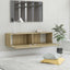 tv-bord 120x30x30 cm konstrueret træ sonoma-eg