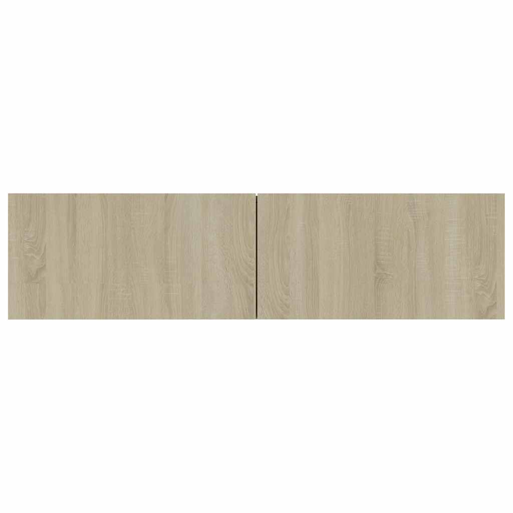 tv-bord 120x30x30 cm konstrueret træ sonoma-eg