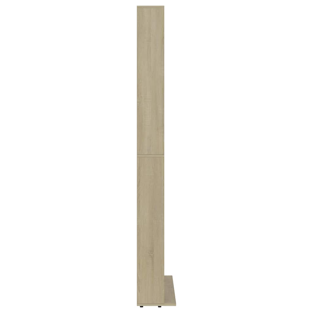 cd-reol 102x23x177,5 cm konstrueret træ sonoma-eg