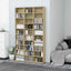 cd-reol 102x23x177,5 cm konstrueret træ sonoma-eg