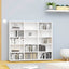 cd-reol 100x23x89,5 cm konstrueret træ hvid