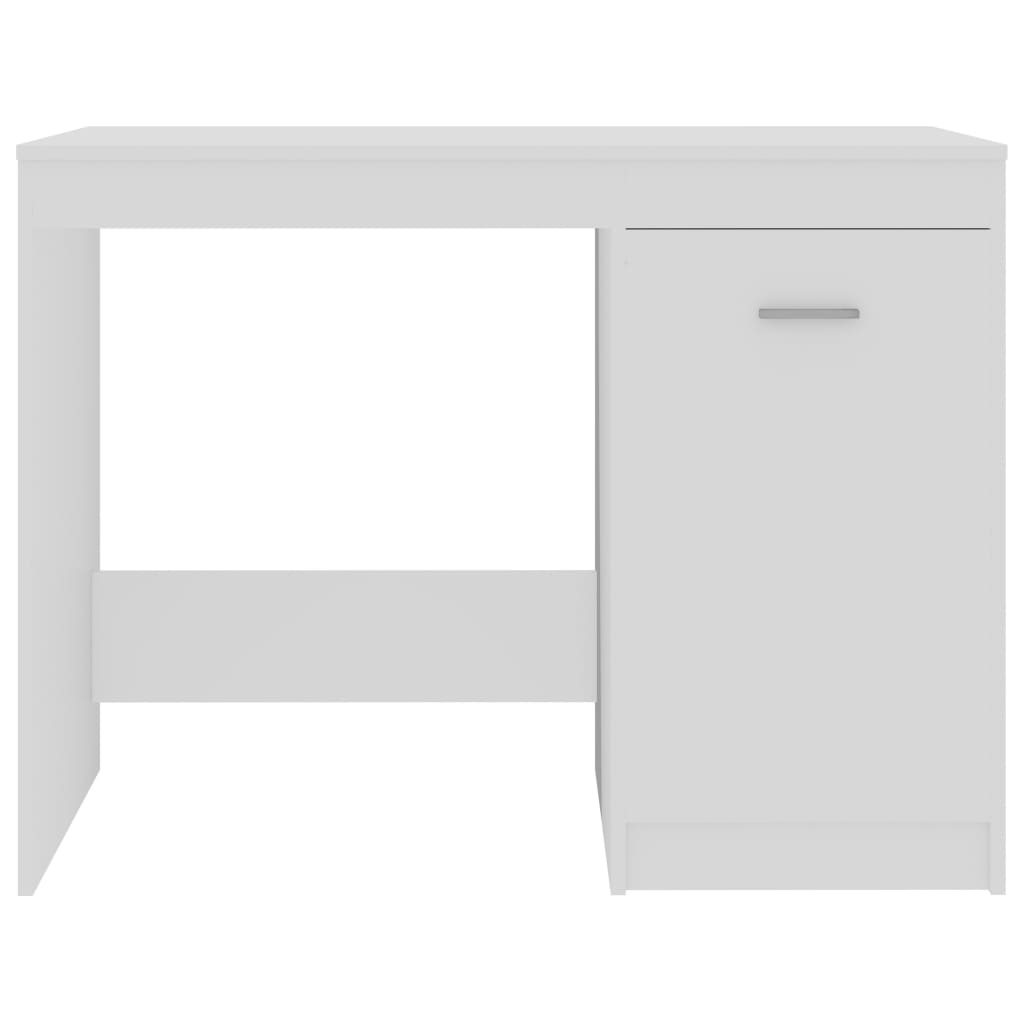 skrivebord 100x50x76 cm konstrueret træ hvid