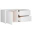 tv-bord 80x34x36 cm konstrueret træ hvid
