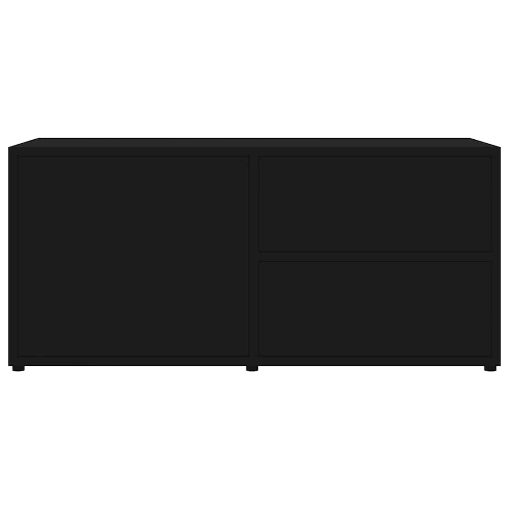 tv-bord 80x34x36 cm konstrueret træ sort