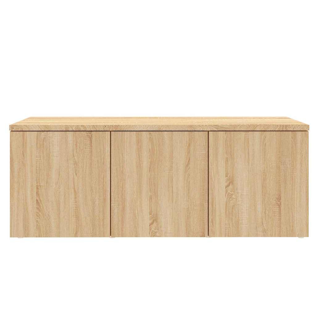 tv-bord 80x34x30 cm konstrueret træ sonoma-eg