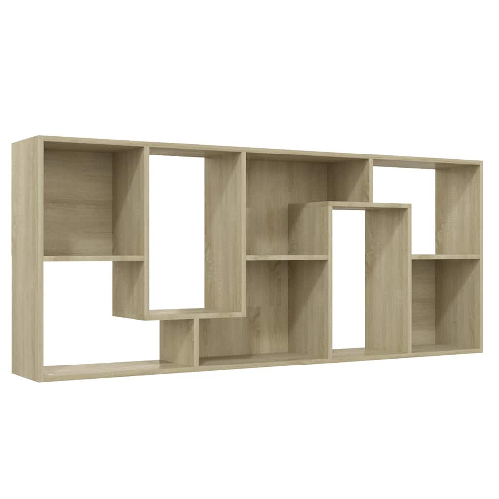 bogreol 67x24x161 cm konstrueret træ sonoma-eg