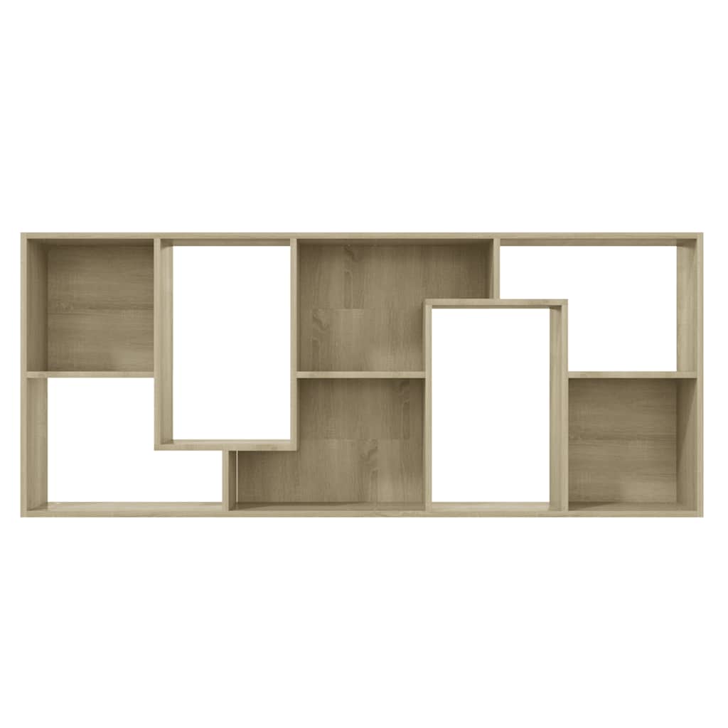 bogreol 67x24x161 cm konstrueret træ sonoma-eg