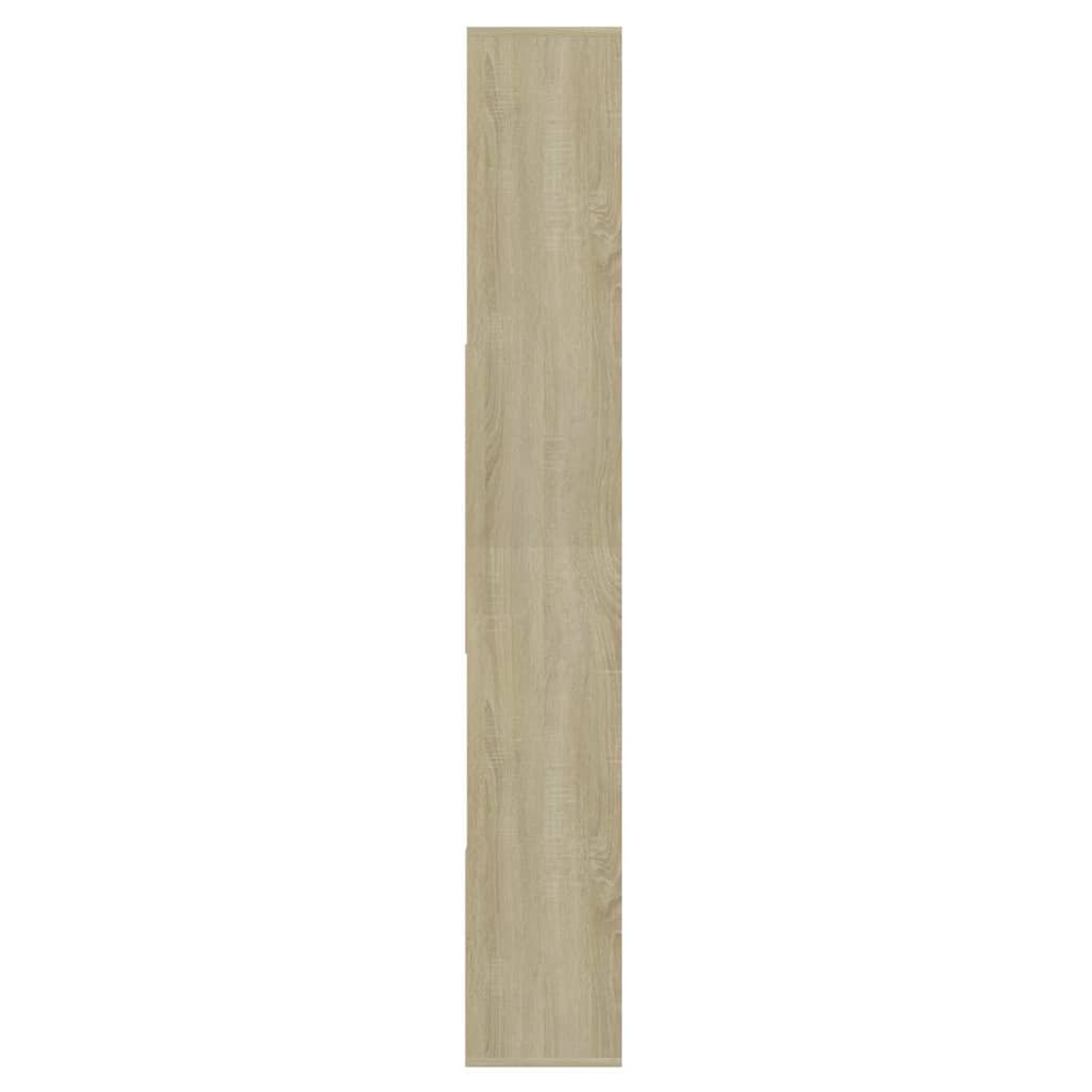 bogreol 67x24x161 cm konstrueret træ sonoma-eg