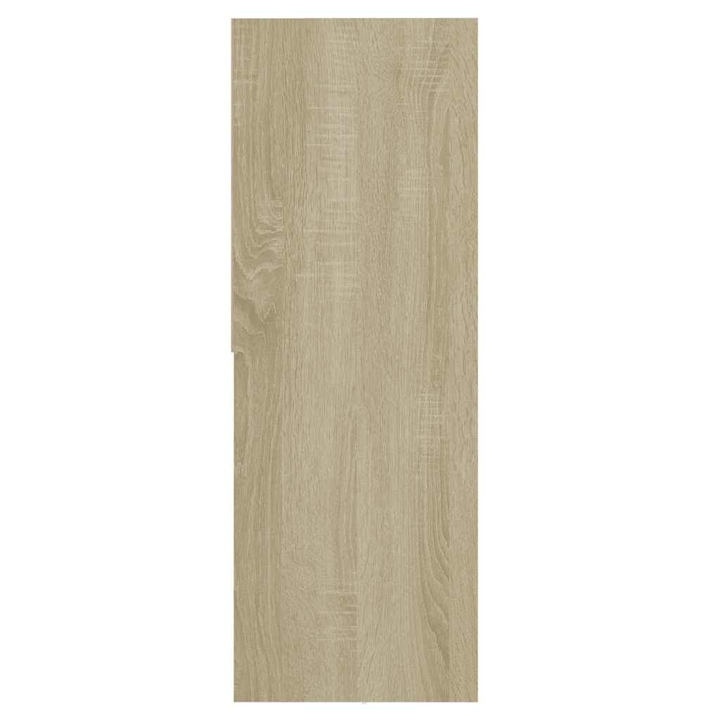 bogreol 67x24x161 cm konstrueret træ sonoma-eg