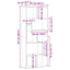 bogreol 67x24x161 cm konstrueret træ sonoma-eg