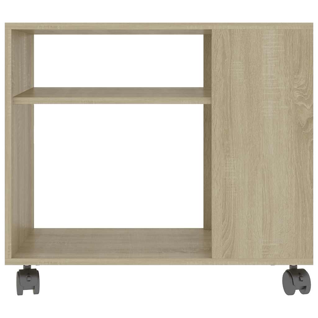 sidebord 70x35x60,5 cm konstrueret træ sonoma-egetræsfarvet