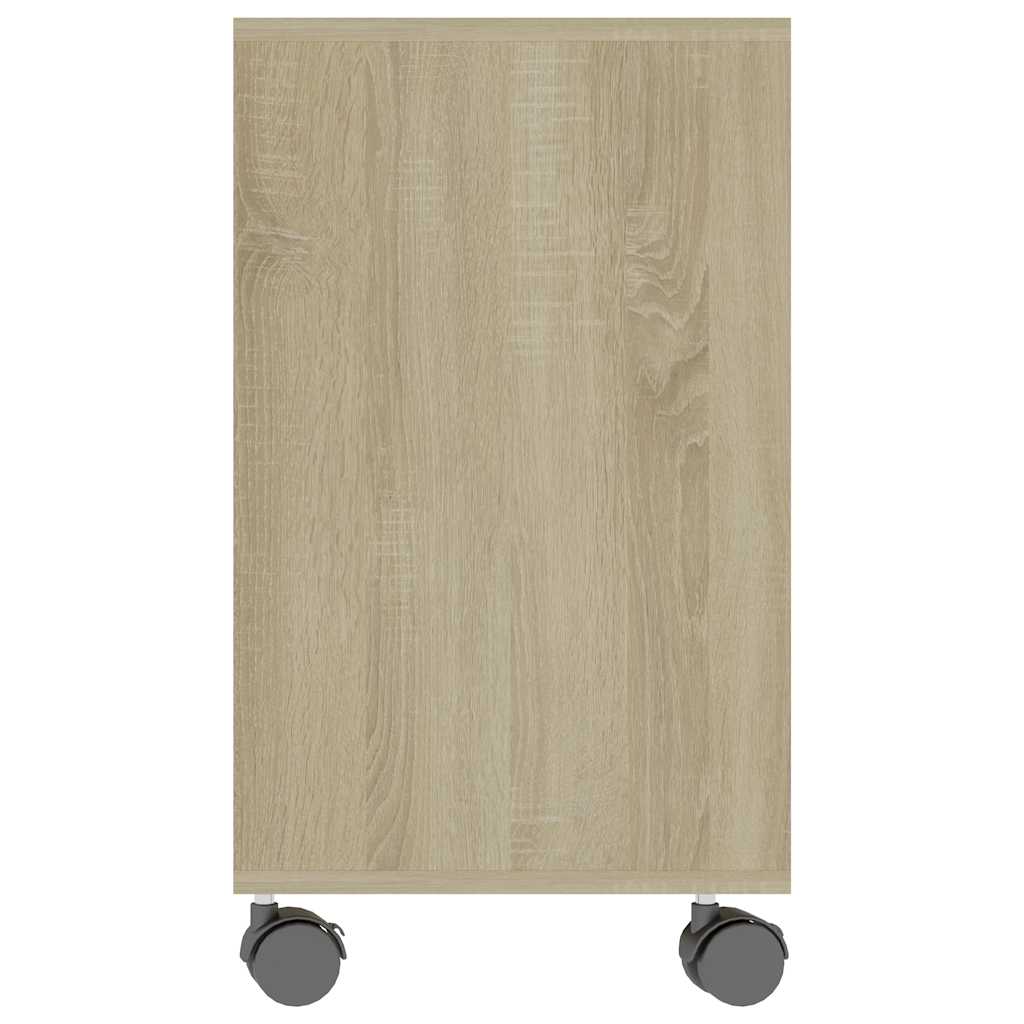 sidebord 70x35x60,5 cm konstrueret træ sonoma-egetræsfarvet