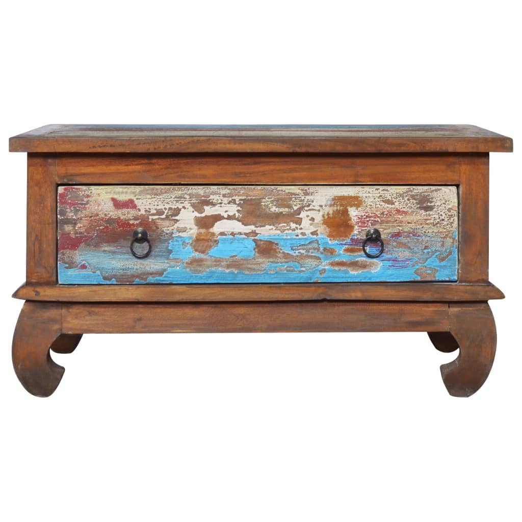 sofabord 80x50x40 cm genanvendt teaktræ