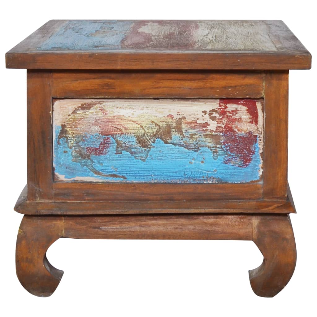 sofabord 80x50x40 cm genanvendt teaktræ