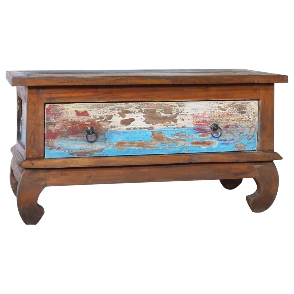 sofabord 80x50x40 cm genanvendt teaktræ