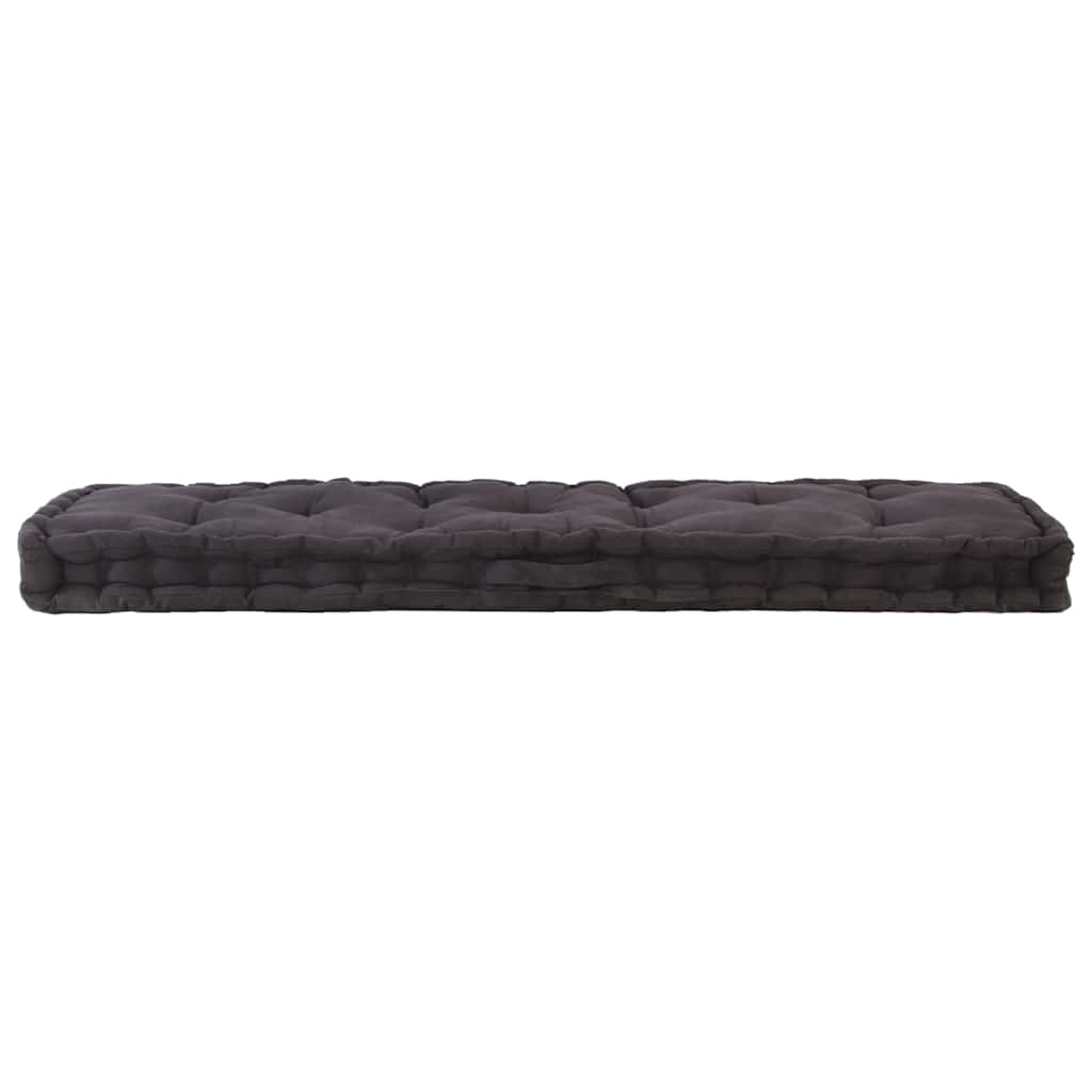 hynder til pallesofa 2 stk. bomuld sort