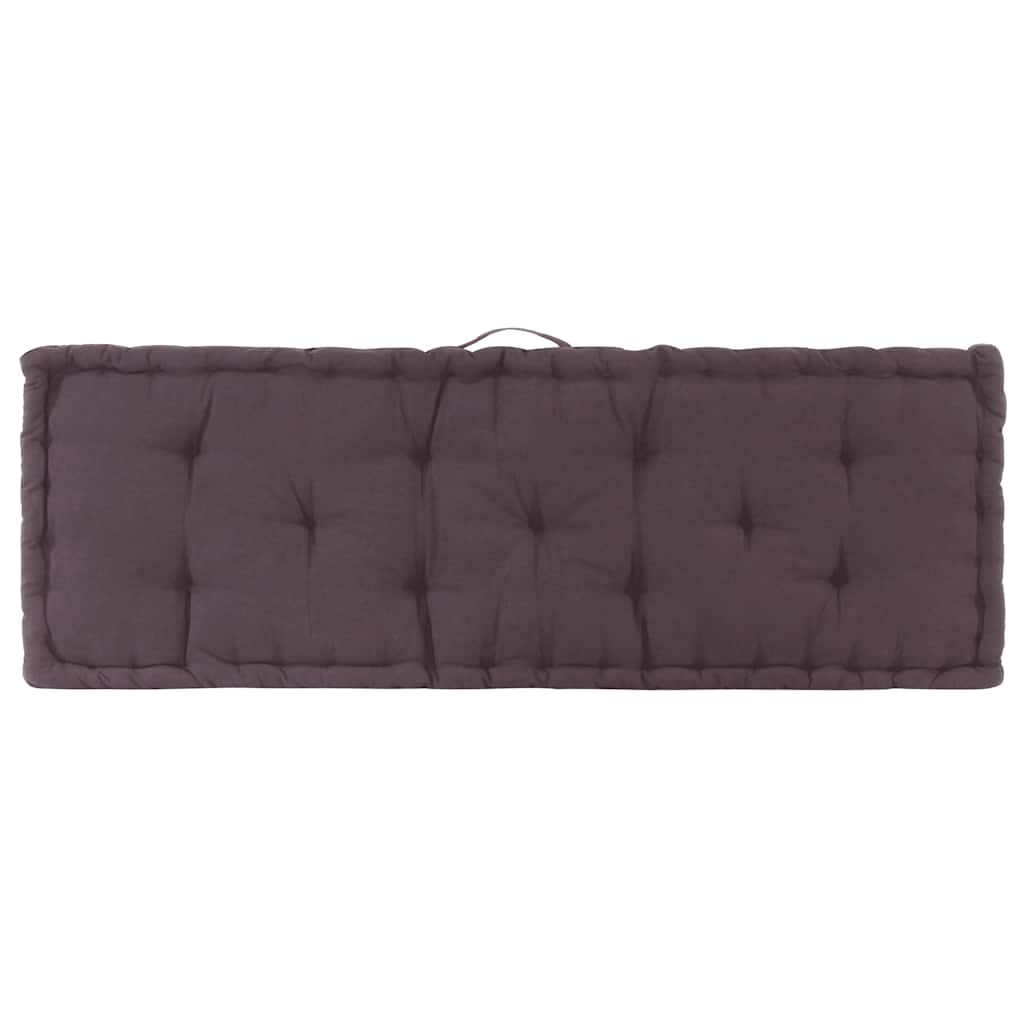 hynder til pallesofa 2 stk. bomuld antracitgrå