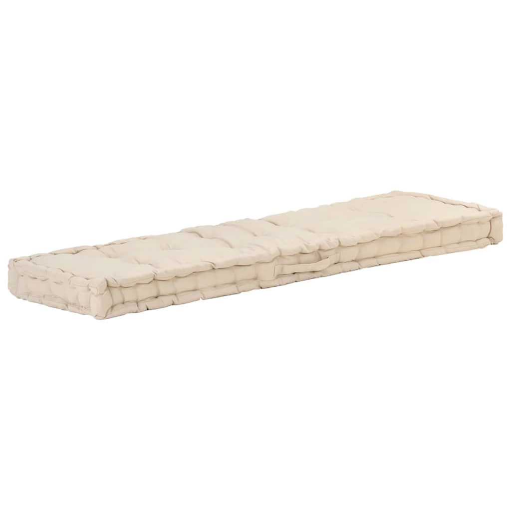 hynder til pallesofa 2 stk. bomuld beige