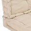 hynder til pallesofa 2 stk. bomuld beige