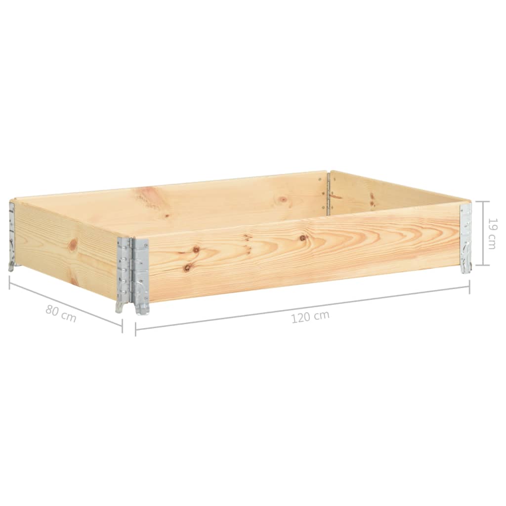 palleramme 80x120 cm massivt fyrretræ