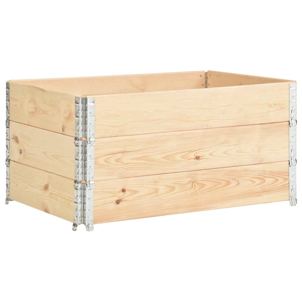 palleramme 3 stk. 80x120 cm  massivt fyrretræ