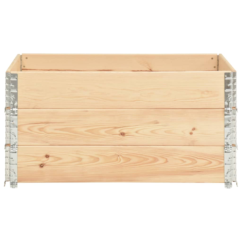 palleramme 3 stk. 80x120 cm  massivt fyrretræ