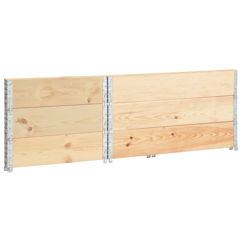 palleramme 3 stk. 80x120 cm  massivt fyrretræ