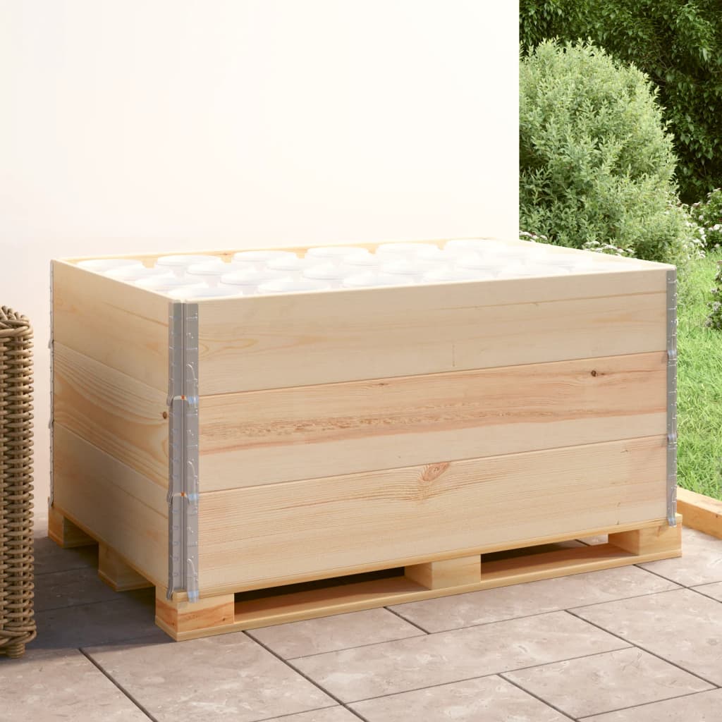palleramme 3 stk. 80x120 cm  massivt fyrretræ