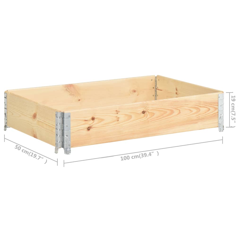 pallekasse 50x100 cm massivt fyrretræ