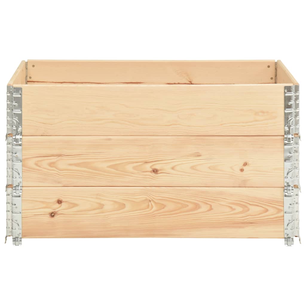 pallerammer 3 stk. 50x100 cm massivt fyrretræ