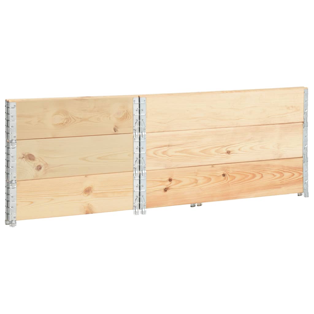 pallerammer 3 stk. 50x100 cm massivt fyrretræ