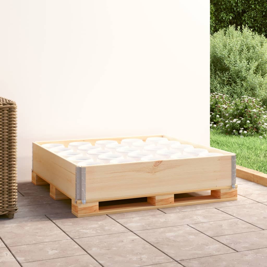 palleramme 100x100 cm massivt fyrretræ