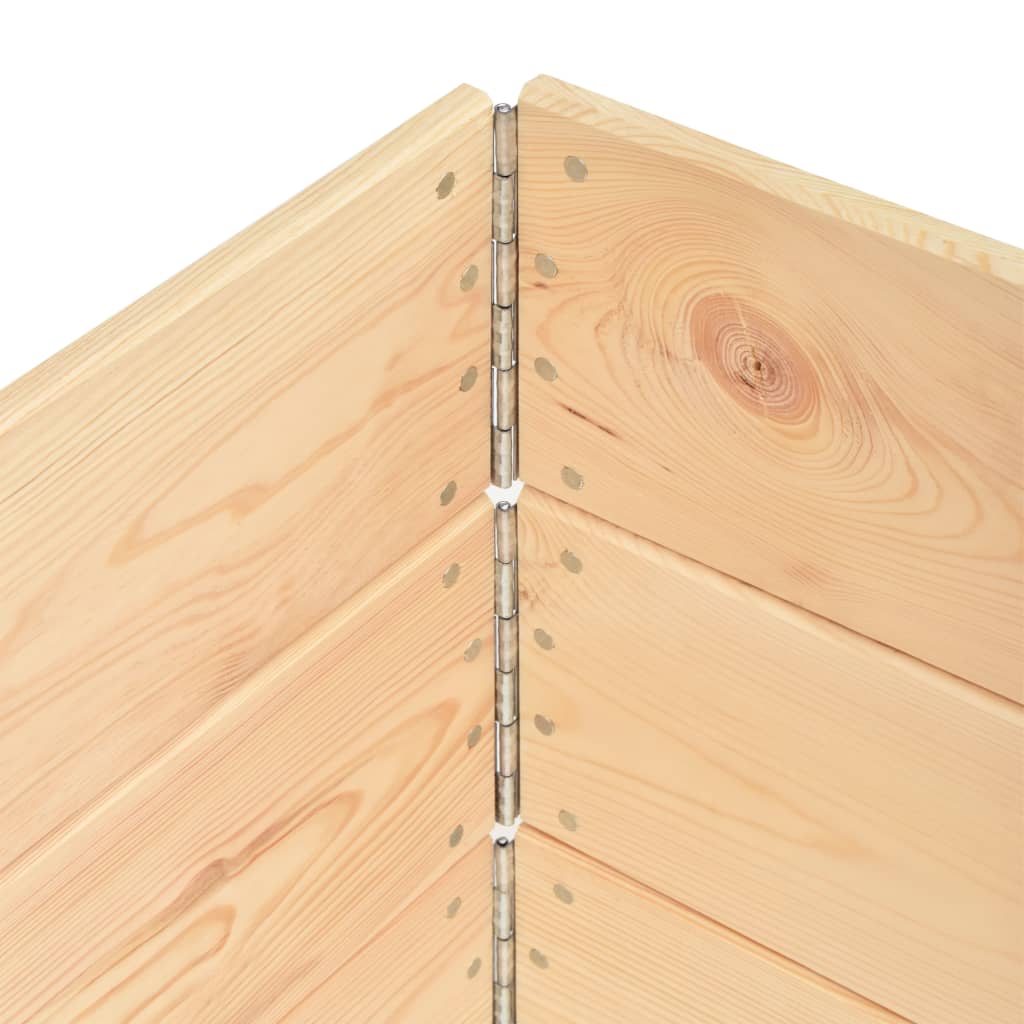 pallerammer 3 stk. 100x100 cm massivt fyrretræ