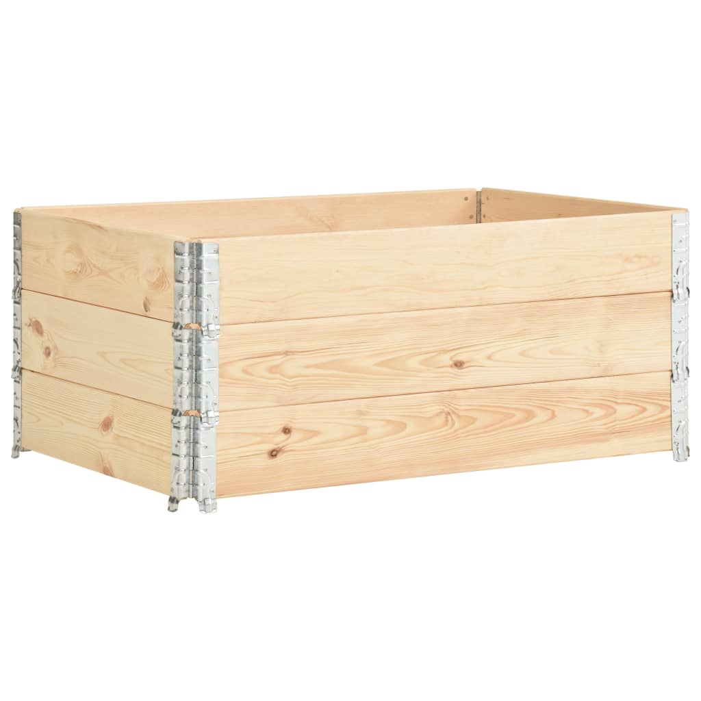 pallerammer: 3 stk. 100x150 cm massivt fyrretræ