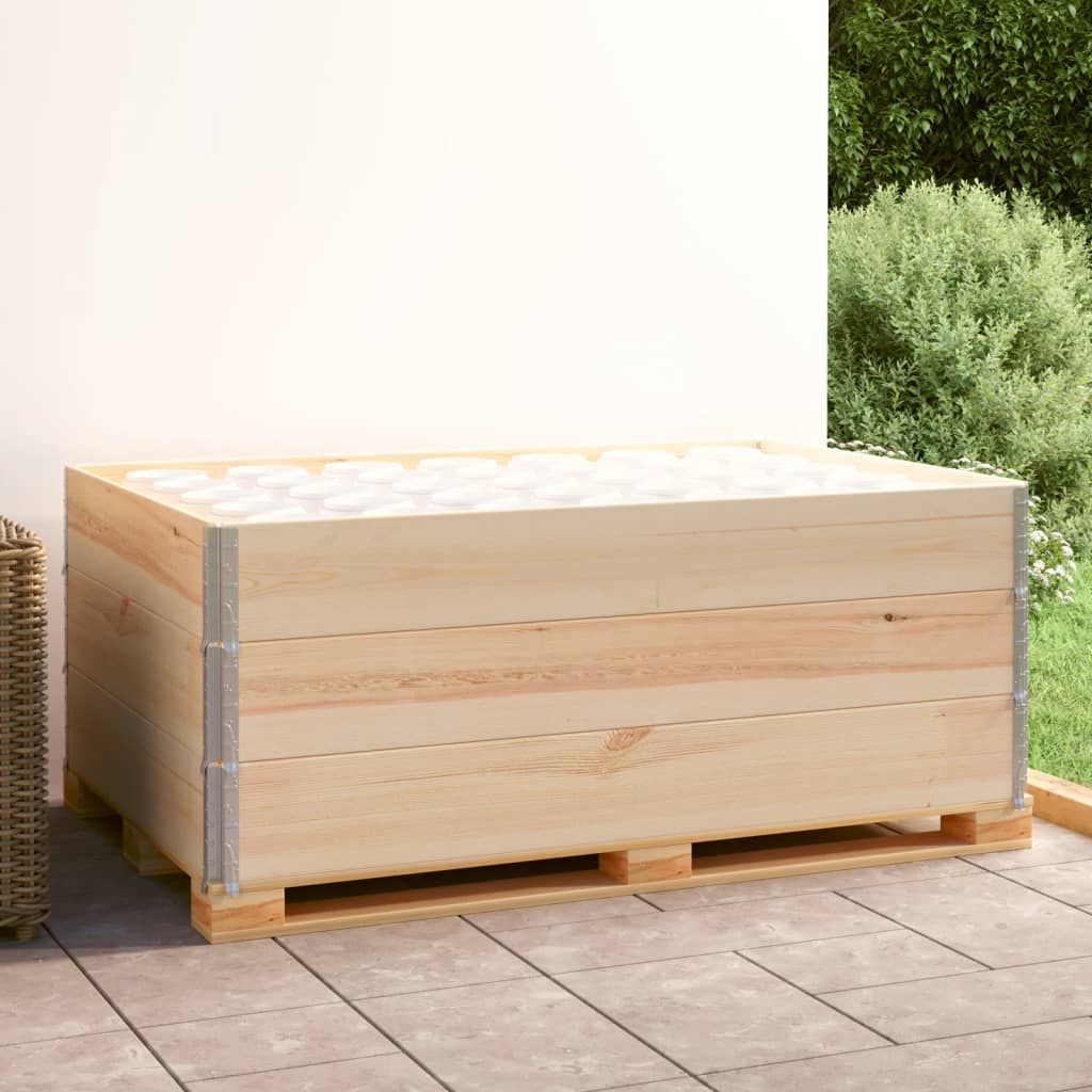 pallerammer: 3 stk. 100x150 cm massivt fyrretræ