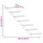 væghængt vinreol til 7 flasker metal sort