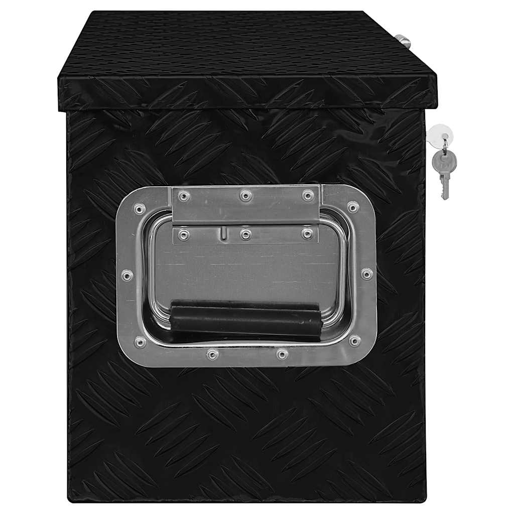 aluminiumskasse 80x30x35 cm sort
