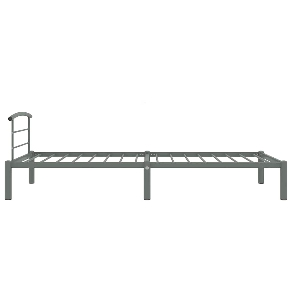 sengestel 90x200 cm metal grå
