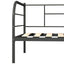 stel til daybed 90x200 cm metal grå