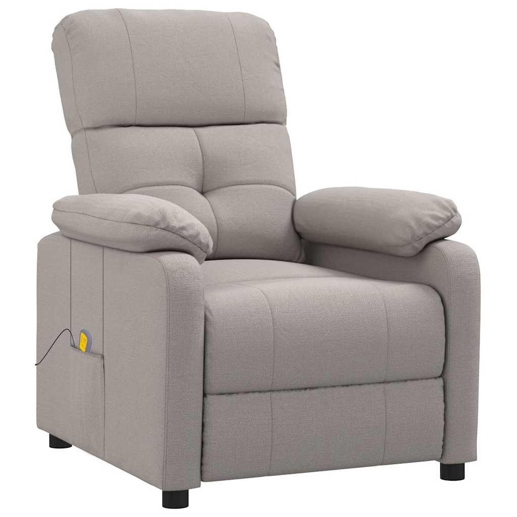 massagestol stof gråbrun