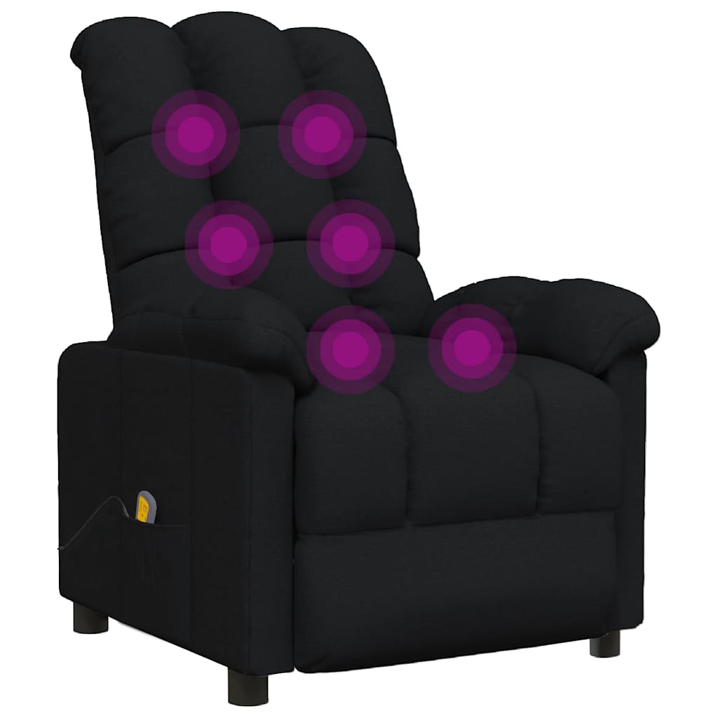 massagestol stof sort