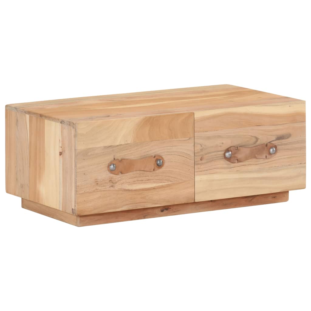 sofabord 90x50x35 cm massivt genbrugstræ